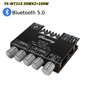 Förstärkare YSMT21S/ZKMT21/ZKTB21 50WX2+100W 2,1 Channel Subwoofer Digital Power Amplifier Audio Stereo Bluetooth 5.0 BASS AMP BOARD