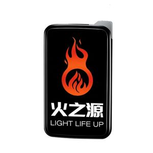 Hot Sell Big Mirror Flame Lighter Feuerzeuge som premiumgåva tändare, klassiska svartvitt