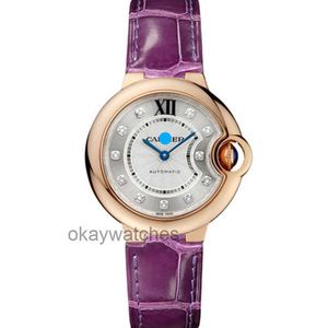 Crater Automatic Usisex Hotes New Blue Balloon Series WE902063 Womens Mechanical Watch 33 مم مع مربع أصلي