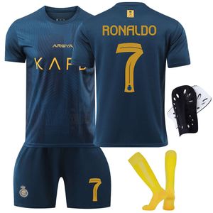 Futbol Jersey 2324 Al-Nassr Fc Away No.7 Ronaldo 10 Mane Futbol Gömlek Saudi Arabistan Ligi Yetişkin Çocuk Seti