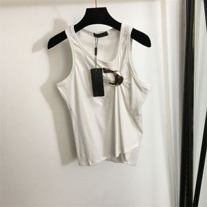 Luxury Sleeveless Women Tank Tops Singlets White Black Sexy Summer Singlet Designer Slim Fit Tanks Vests