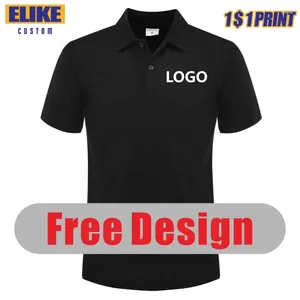 Herren Polos Elike Sommer Kausaler Polo Shirt Custom Logo gedruckte Text Bildmarke Stickerei persönliches Design Atmungsaktivem Mann und Frau Top