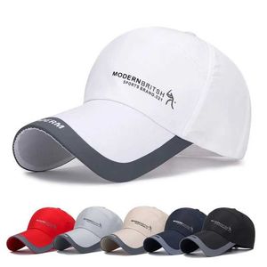 Ball Caps 2023 Summer Outdoor Sports Baseball Hat Womens Running Visor C Breathable Quick Drying Mesh Long Brim Sunscreen Peaked Cs J240506