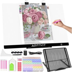 Stitch Artdot 5D Stitch Diamond Målning Art Tools LED Light Pad A4 A3 Diamonds Målningssatser Lätt brädtillbehör Ny samling