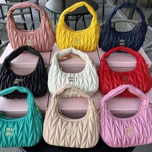 Designer dinner bag womens crossbody bag luxury shoulder bag handbag clutch bag clutch bag crossbody bag pleated and multi-color