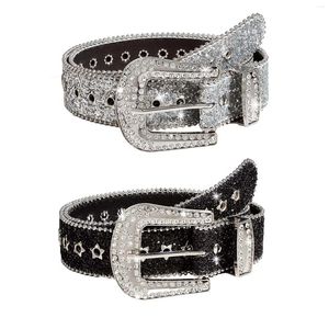 Belts Rhinestone Belt Fashion Cowgirl Cowboy Costume Accessories Prong Buckle Waist