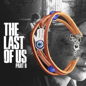 Jogo The Last of Us 2 Parte II Pulseira Ellie Dina Bracelet Devil's Eye Blue Bread Bracelets Acessórios para jóias feitas à mão para fãs