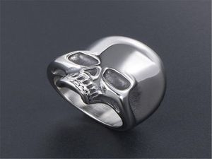 Vintage Men039s Stainless Steel Skull Rings Gothic Skull Bone Biker Finger Ring Jewelry for Man High Quality Accessories Orname5806352