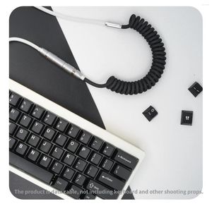 Cavi per computer geekcable personalizzato per tastiera meccanica tastiera di navigazione cavo dati gmk tema della linea keycap semplice in bianco e nero