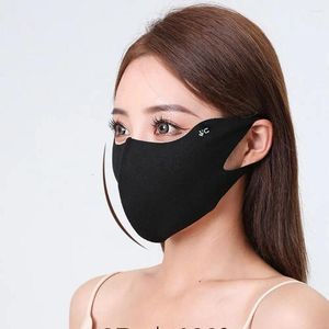 Scarves Summer Silk Mask Breathable Sunscreen Face Scarf Solid Color Cover UV Protection Eye Gini Hiking