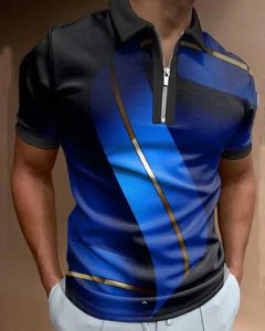 メンズポロスメンズストライプポロシャツサマーデザイナーテニスファッションカジュアルストートウェアレターK 3DプリントTシャツT240505