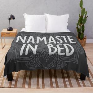 Coperte namaste nel letto di divano coperta decorativo termico per viaggi