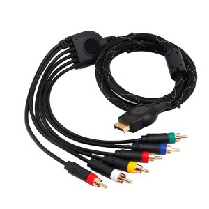 PS3 Oyun Konsolu BNC Konnektörü için PS2 için Kablolar Yüksek Kaliteli RGBS Audio Video Kablosu 1.8m Mevcut Bileşen Değil