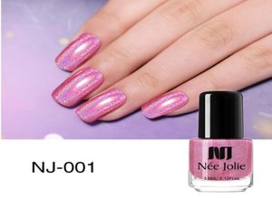 Holographic Pure Color Nail Polish 3.5ml Varnish Shining Glitter Manicure Colorful Nail Art Lacquer Polish1477856