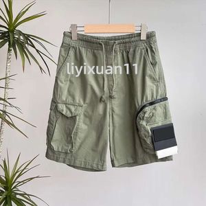 Men's Shorts Designer Stone Shorts Pockets Work Five-Piece Stones Pants Island Womens Summer Sweat Multi-Function Thigh Short Casual Loose High Street Cottony 836