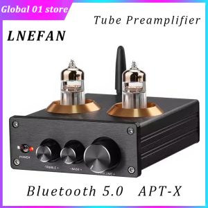 Усилитель вакуумной трубки с усилителем Lnefan 2.0 Hifi Audio Amplifier Bluetooth 5.0 QCC3008 APTX MINI Pre Amp Truble Control Bass