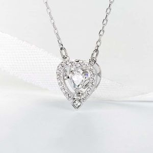 Swarovskis Necklace Designer Women Original Quality Luxury Fashion Pendant Agile Love Necklace Womens Element Crystal Jumping Heart Lock Bone Chain Pendant