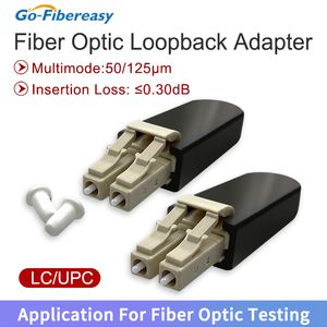 Adaptador de loopback de fibra óptica LC/UPC Duplex Multimodo OM1/OM2/OM3 Módulo de loopback