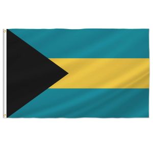 Tillbehör Pterosaur Bahamas flagga 60x90cm 90x150cm, Bahamian National Flag med mässingsgrommets för rumsbåt inomhus utomhusdekorbanner