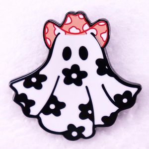 HAX GHOST WHITE Halloween Broche de filmes de anime fofos de filmes duras pinos de esmalte coletam backpack backpack backpack colar de colarinho de lapela crachás