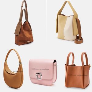 Songmont Bag Bucket Luna Bags Designer Underarm Hobo Loster Bag Luxury Large Ligures Half Moon Leather Pres