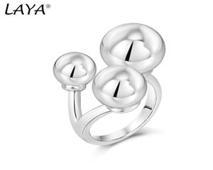 Kadınlar için Laya Ball Band Rings Real 925 STERLING Gümüş Yüzük Doğal Yaratıcı Tasarımcı En Kalite Bijoux Fine Jewelry 2022 Trend5450883