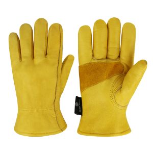 Gloves Olson Deepak Cowhide Leather Safety Working Glove Drivers Gloves Gardening Motorcycle Household Work Men&Women