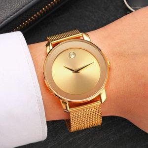Wristwatches Mens Business Watch Classic Waterproof Watches 40mm High Quality Stainless Steel Casual 5 Colors1 297G