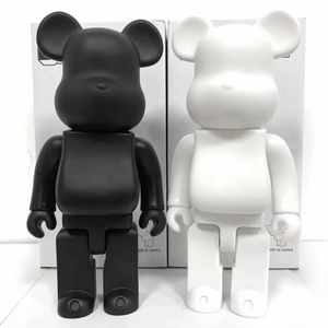 Obiekty dekoracyjne figurki 28 cm 400% Bearbrick Bearbrick Figures DIY Paint Bear Cegła Zabawki ZABAWNE ODDZIAŁY NIERODKOWE