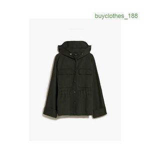 Women's Luxury Coat Wool Coat Fashion High Quality Real Wool MAX MARA Womens Wool Hat Parka