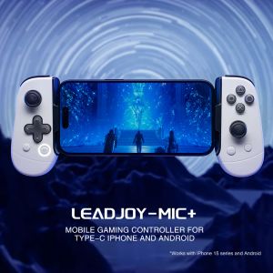 MICES Leadjoy M1C+ Phone Mobile Gamepad Gaming Controller para iPhone 15 Android 3DS Emulator Cloud Gaming com Hall Effect Joystick