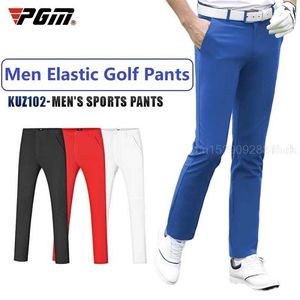 Herrbyxor PGM Summer Mens Pants Elastic Casual Sports Pants bekväma snabba torra manliga byxor Mens Tennis Baseball Wear XXS-XXXL Y240506