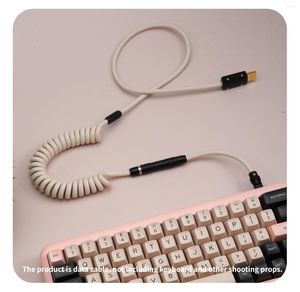 Computer Cables Spot GeekCable Customized Mechanical Keyboard Data Line Top With Black Hardware Super Elastic Rubber Large Summary