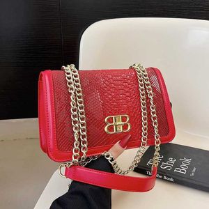 Bolsas de cobra Bolsa de moda feminina cadeia de moda crossbod