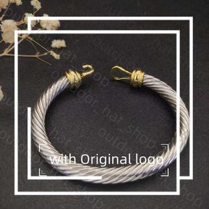 David Yurma Bracelet Designer Fashion Jewelry for Women for Men Gold Silver Pearl Head Bangle Bracelet Dy Jewelry Nail Bracet Cable Bracelet 5mm 133