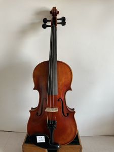 7/8 Tamanho Violino Stradi Modelo de bordo flamed nas costas de abeto superior esculpido