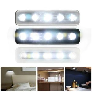 Wireless 5 LEDs Night Cabinet Light Closet Wardrobe Stair Cozinha Bedroom Nights Intelor Nights Lâmpada de decoração de decoração Home Lights