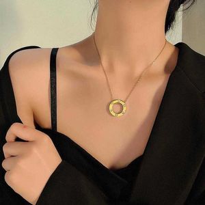 Trendy design necklace New classic diamond luxury and atmospheric simple elegant collarbone with cart original necklace