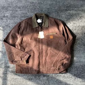 Tasarımcı Erkek Ceketler Vintage Yıkanmış Tuval Ceket Carhartte Ceket Pullover Ceket Kapu Boyun Yünlü Giysiler Dış Giyim Yastıklı Katlar Hip Hop Uzun Pantolonlar 267