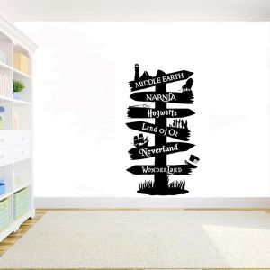 Stickers Children's room decoration stickers Quote Road Sign vinyl Wall Decal home decoration DIY wall sticker G762