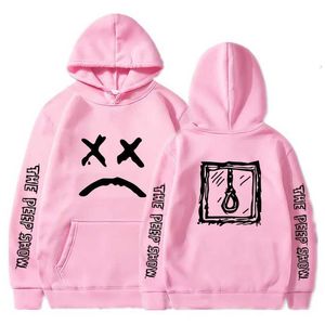 Moletom moletons masculinos Hip Hop Lil Peep Hoodie Hell Boys Womens Hoodie zíper mens de sudaders chorando moletom com capuz do bebê Hoddie q240506