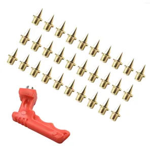 Suporte da cintura 120pcs Brand Field Shoe Shoe Shoe Spikes Silver/Gold Steel 0,25 polegadas