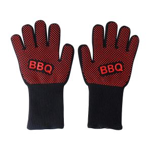 Перчатки 1PAIR BBQ Gloves Высокая температурная устойчивость печи MITTS 200 300 градусов огнеупорный барбекю Теплоизоляция Микроволновая печь Перчатки