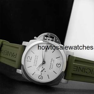 Business Army Watch Panerai Luminor -Serie Schweizer Männer Automatisch mechanische Luxus Uhr Sport Hartes Mann Watch großer Durchmesser 44 mm PAM01314