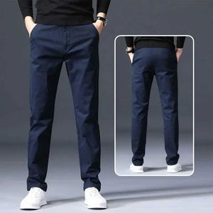 Spodnie męskie sprężyste i jesienne spodnie męskie Brytyjskie Slim Fit Spodnie Casual Spods Męs