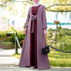 Ethnische Kleidung Muslimische Frauen -Kapuze -Gebetskleid mit Kapuzenkleid aus dem Nahen Osten islamische Abaya -Kleider Pullover Khimar Jilbab Kaftan Lange Robe türkische Bescheidenheit
