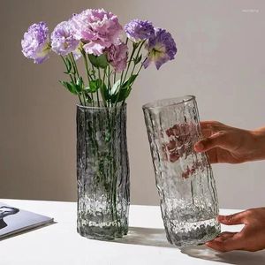 Vasos vaso grande vaso transparente arranjo de flores altas ornamentos decoração da sala de estar