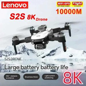 Drones Lenovo HD S2S drone 8K 5G G aerial photography dual camera omnidirectional brushless avoidance drone four helicopters WX