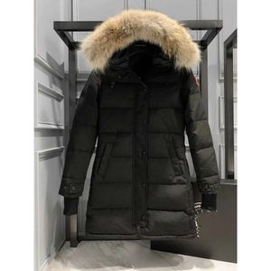 Designer Kvinnor Canadians Mid Length Version Puffer Down Womens Jacket Gooses Jacket Vinter tjocka varma rockar ner Parkas Windproof Streetwear XS-XXL