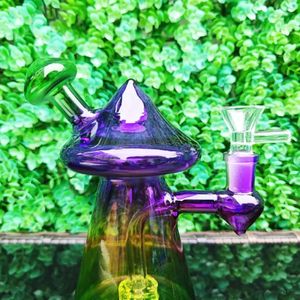 Nargile renkli mantar cam bongs yenilik bong eklem su boruları dab teçhizatlar petrol teçhizatı benzersiz tasarım sigara aksesuarları